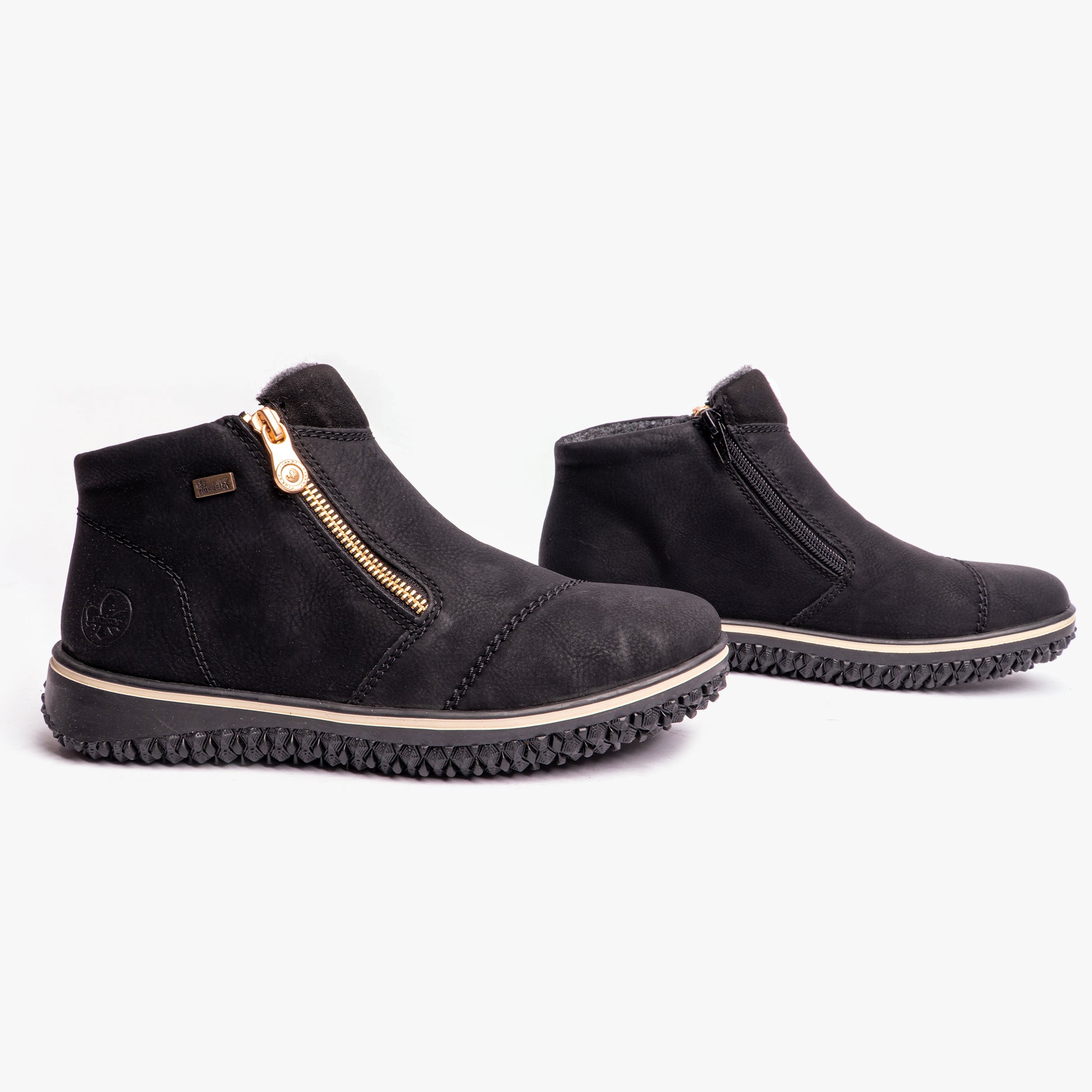Rieker Z4265-00 Womens Ankle Boots Black