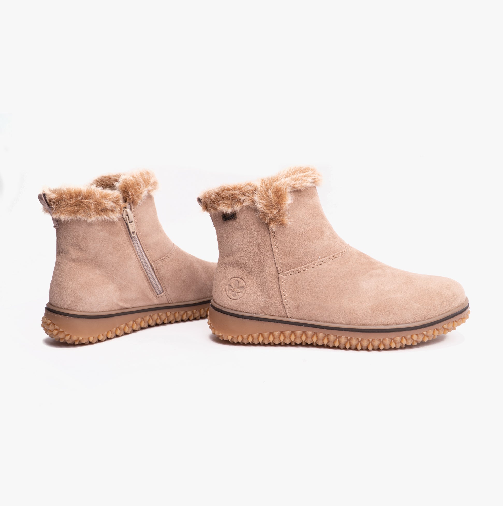 Rieker Z4266-62 Womens Ankle Boots Beige