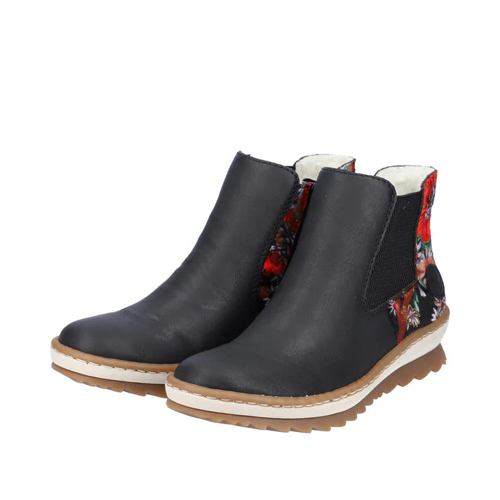 Rieker Z8689 Womens Ankle Boots Red