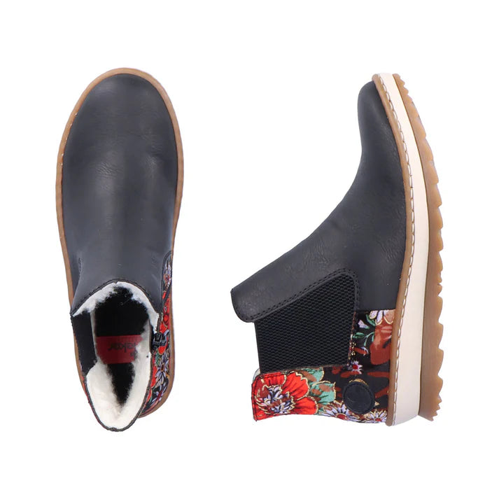Rieker Z8689 Womens Ankle Boots Red