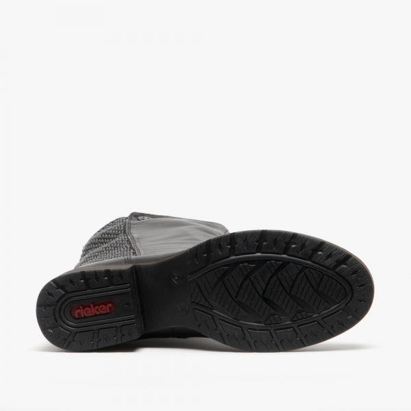 Rieker Z9591 Womens Tall Boots Black
