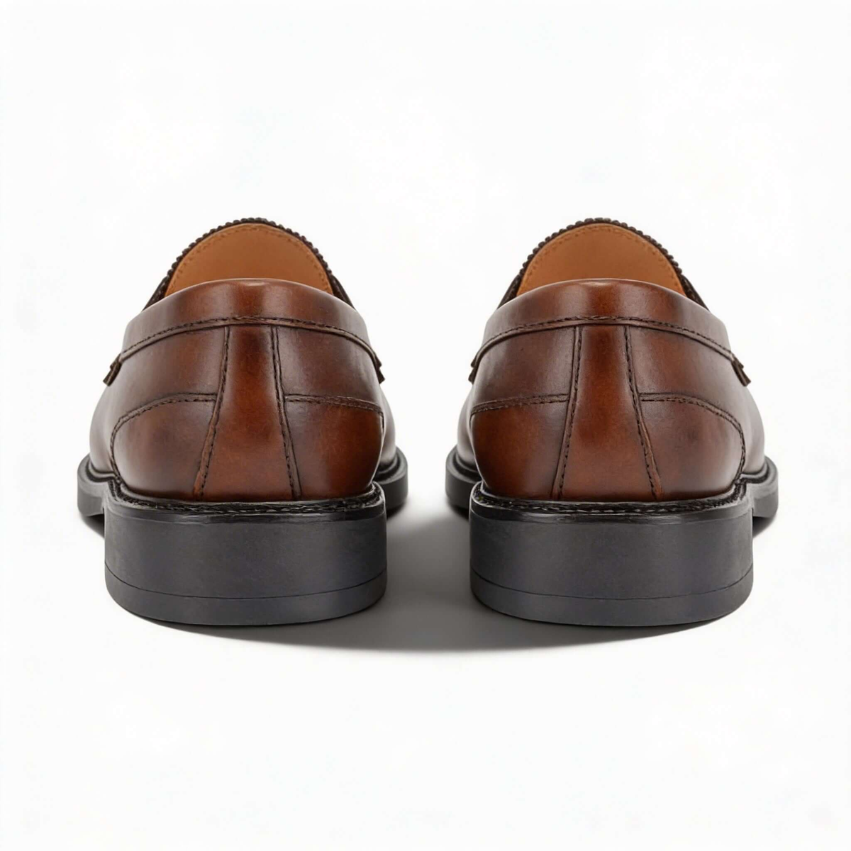 Roamers M059 Mens Loafer Shoes Mid Brown