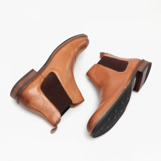Roamers REGENT Mens Chelsea Boots Tan