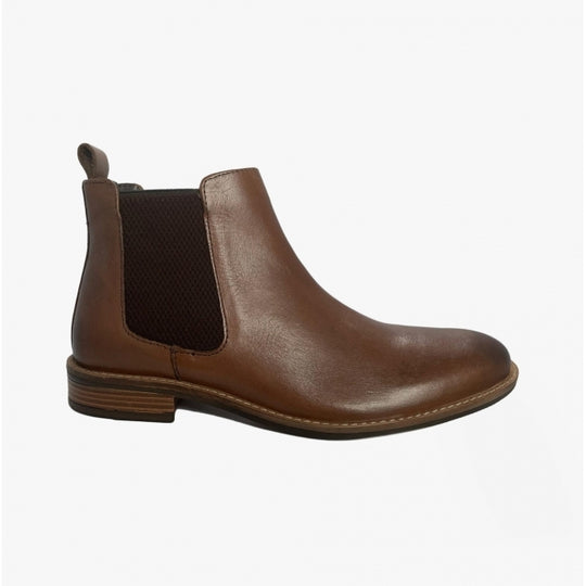 Roamers REGENT Mens Chelsea Boots Brown