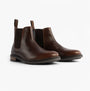 Roamers M189WB Mens Boots Brown side view showing leather upper and pull-on design.