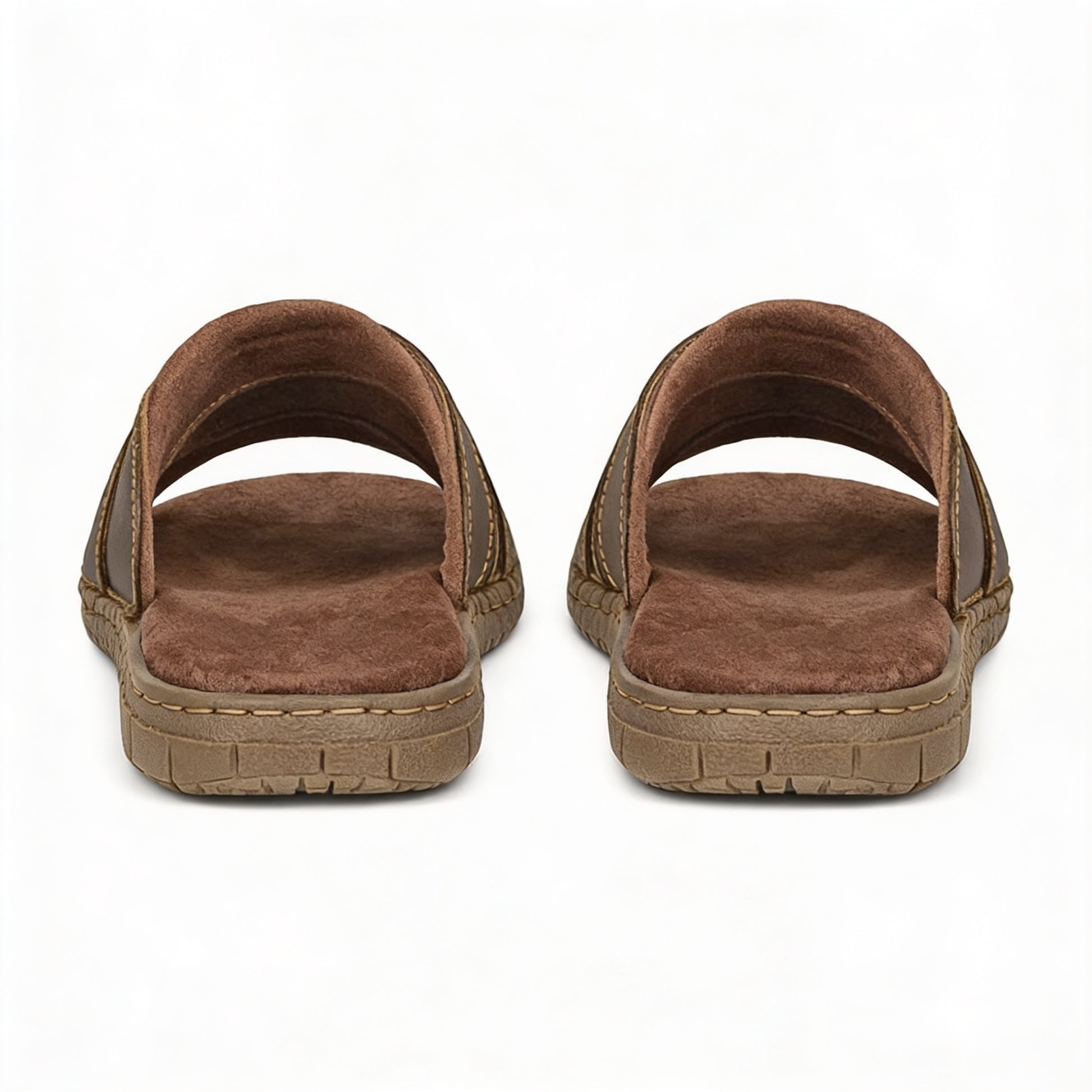 Roamers PETE Mens Comfort Sandals Brown