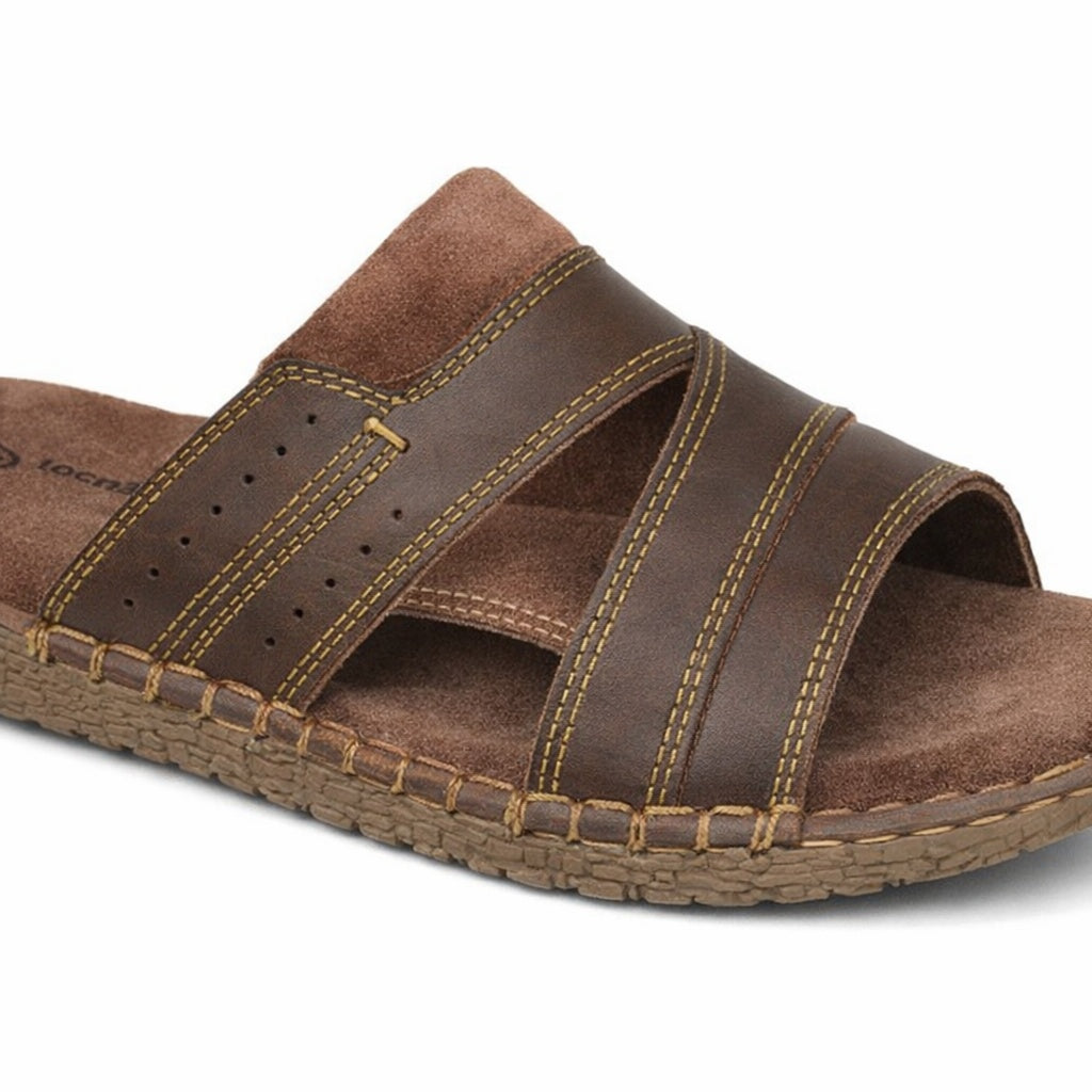 Roamers PETE Mens Comfort Sandals Brown