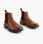 Roamers M267BT Mens Boots Elgin Tan side view showing leather upper and rubber sole.