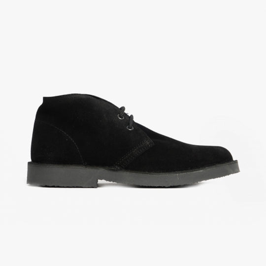 Roamers ROUND TOE Unisex Desert Boots Black