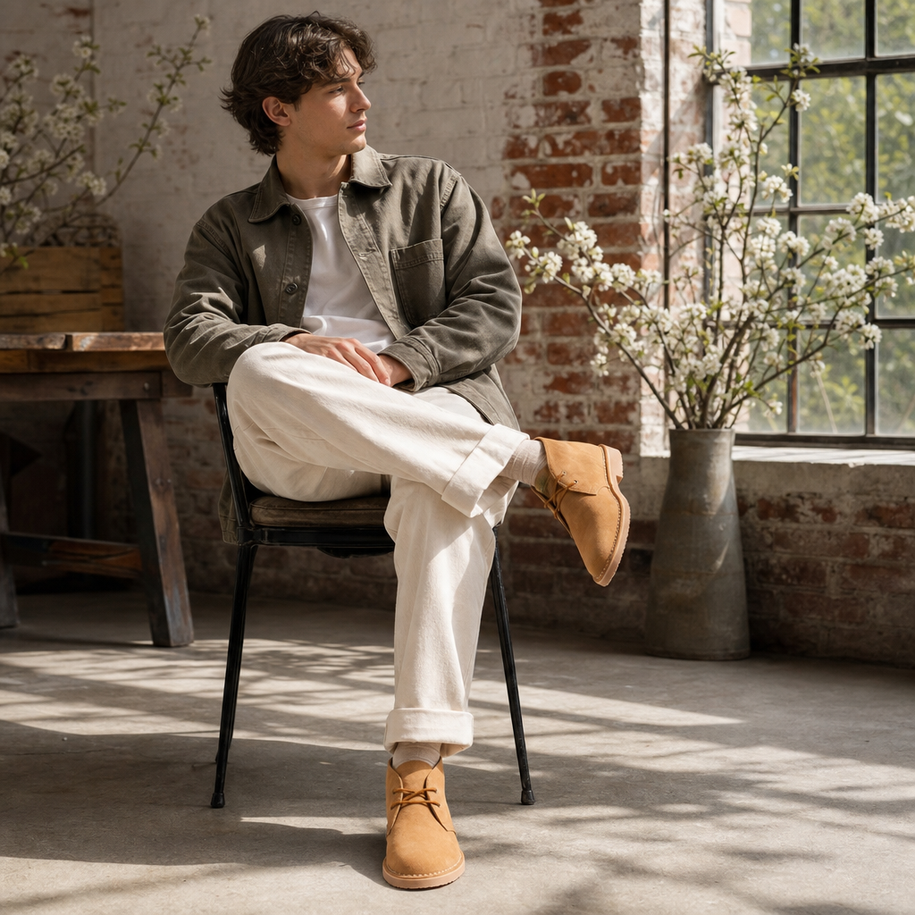 Roamers ORIGINAL Unisex Desert Boots Sand