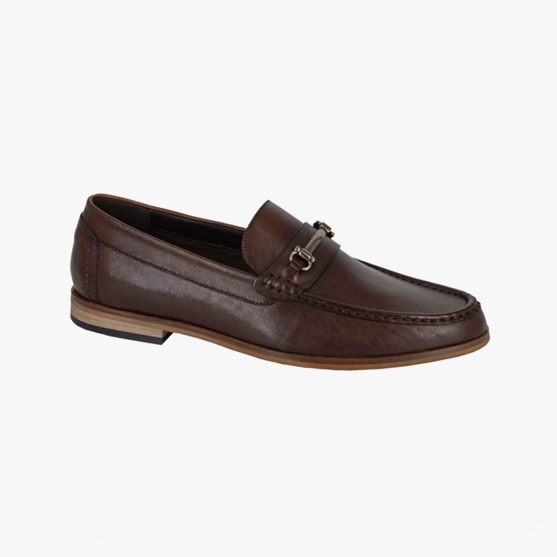 Roamers EDWARD Mens Loafer Shoes Brown