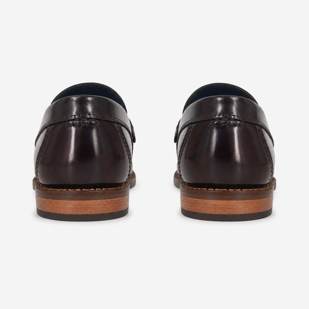 Roamers M550BD Mens Loafers Burgundy