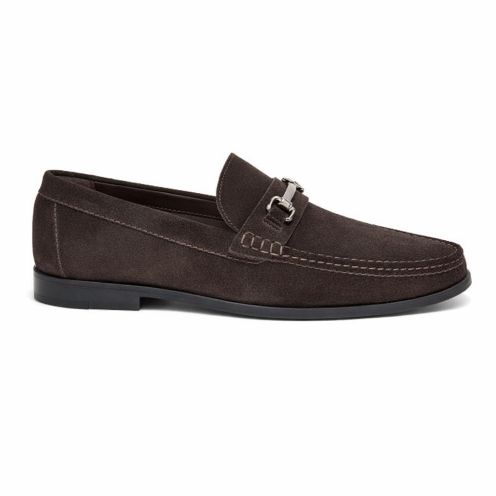 Roamers M595 Mens Loafer Shoes Dark Brown