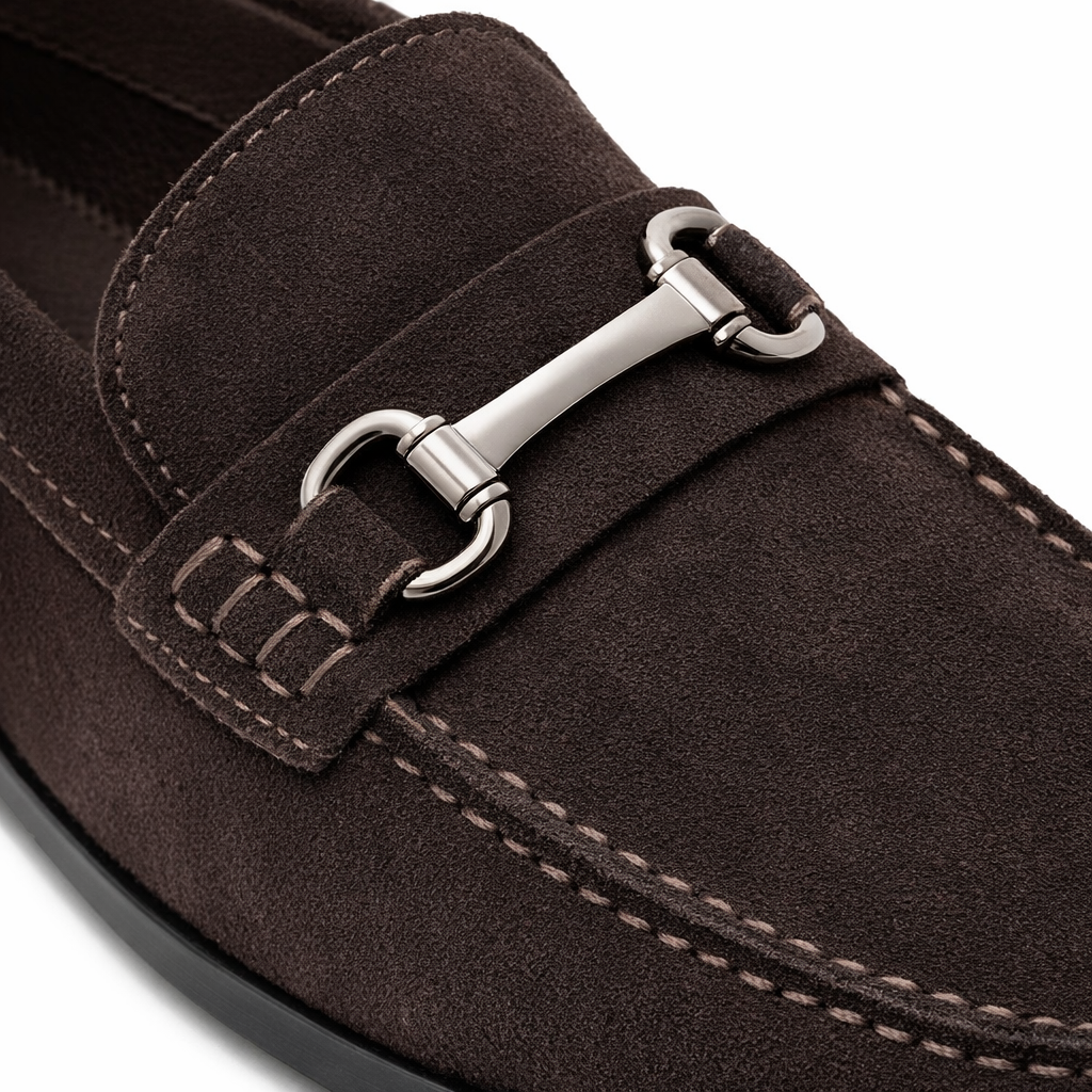 Roamers M595 Mens Loafer Shoes Dark Brown