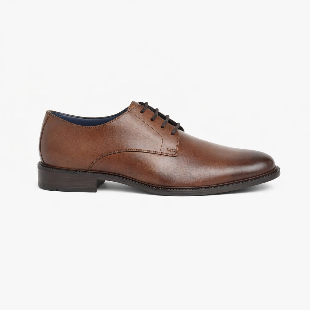 Roamers ARTHUR Mens Derby Shoes Brown