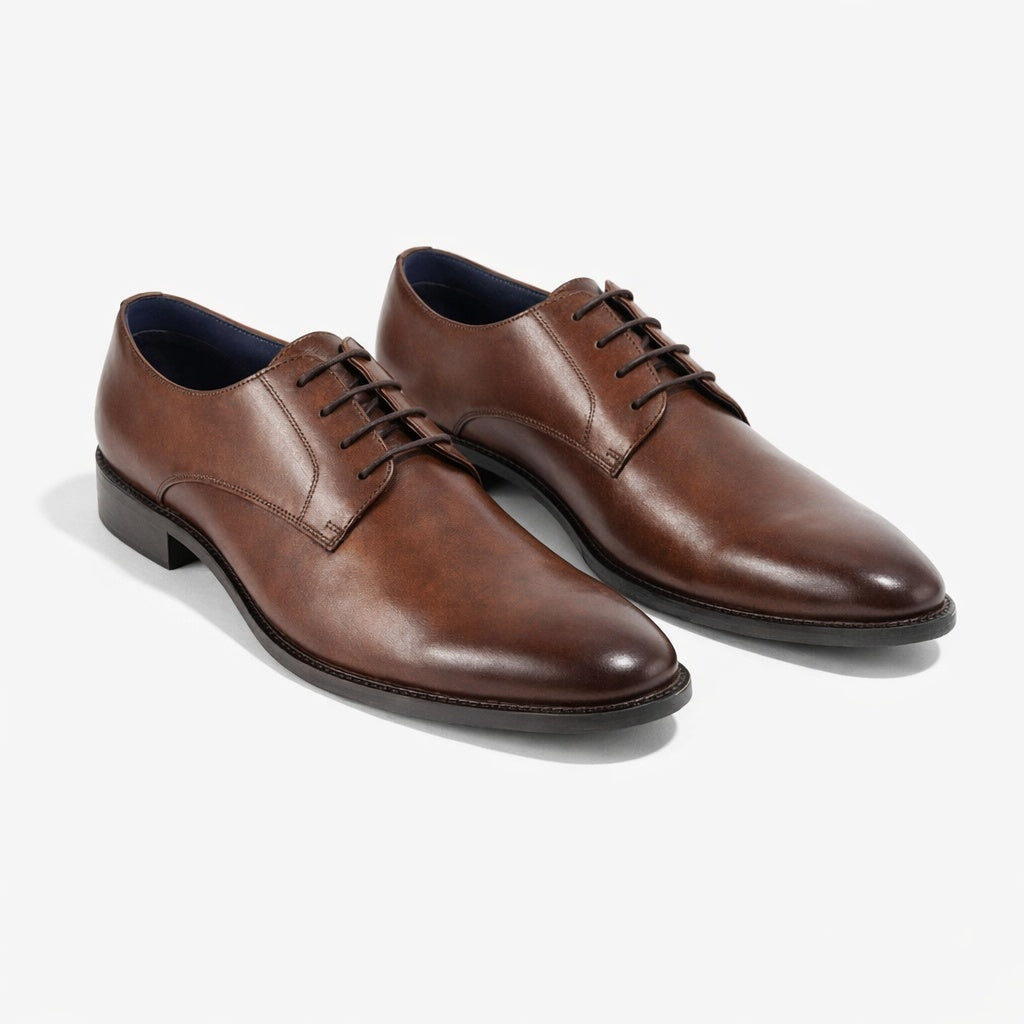 Roamers ARTHUR Mens Derby Shoes Brown