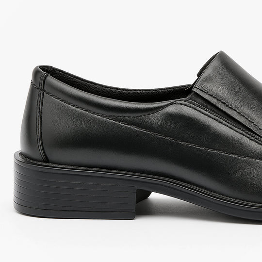 Roamers MURRAY Mens Leather Loafer Shoes Black