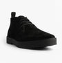 Roamers REVOLVER Mens Boots Black side view showcasing suede leather upper and lace-up design.