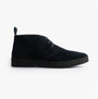 Roamers REVOLVER Mens Boots Navy side view showing suede leather upper and lace-up closure.