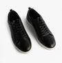 Roamers M799A Mens Trainers Black top view showing lace-up design and round toe shape.
