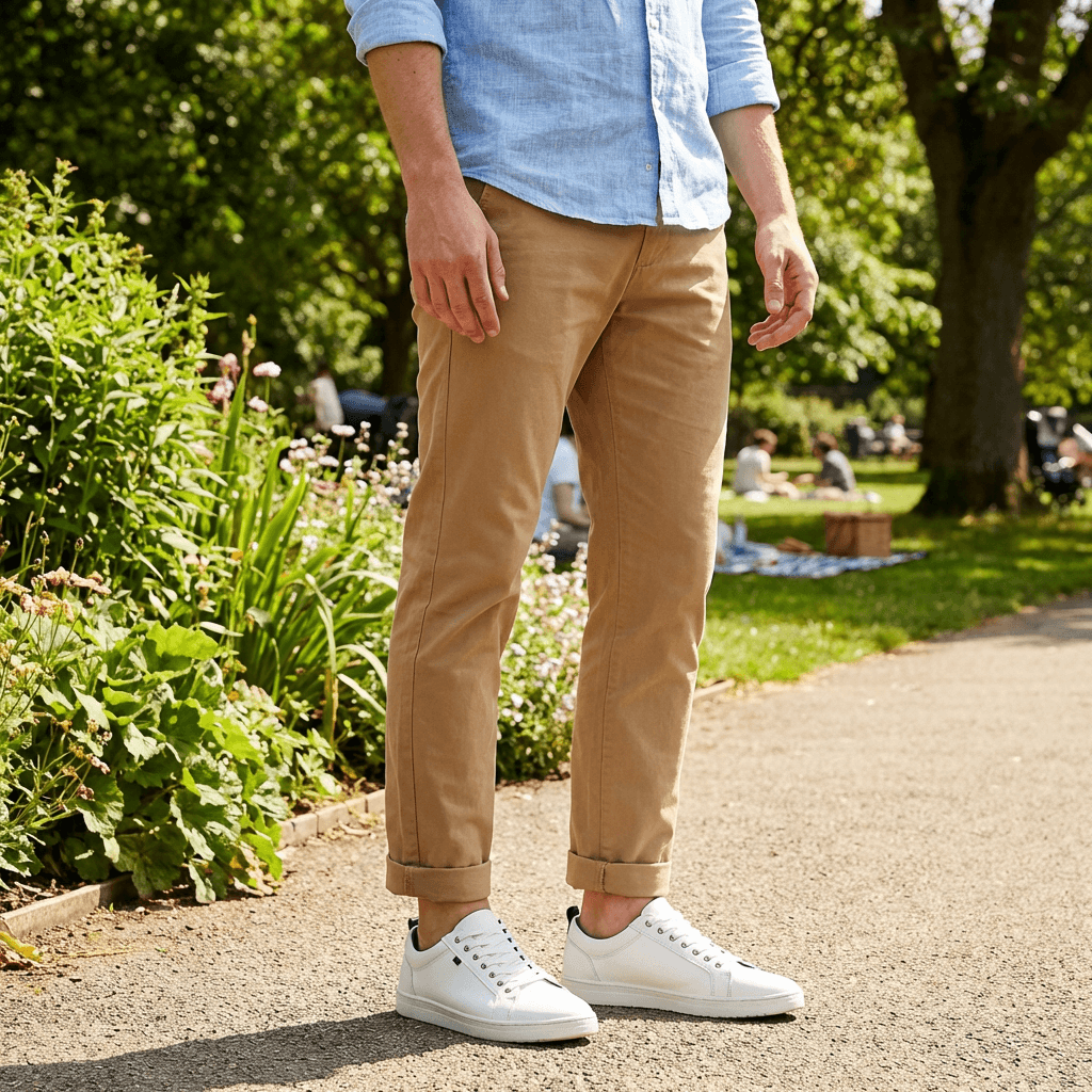 Roamers NOAH Mens Casual Trainers White
