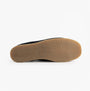 Roamers M954CS Mens Shoes Navy Blue sole view, featuring suede upper and TPR sole material.