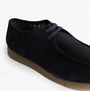 Roamers M954CS Mens Shoes Navy Blue side view showing suede upper and lace-up design
