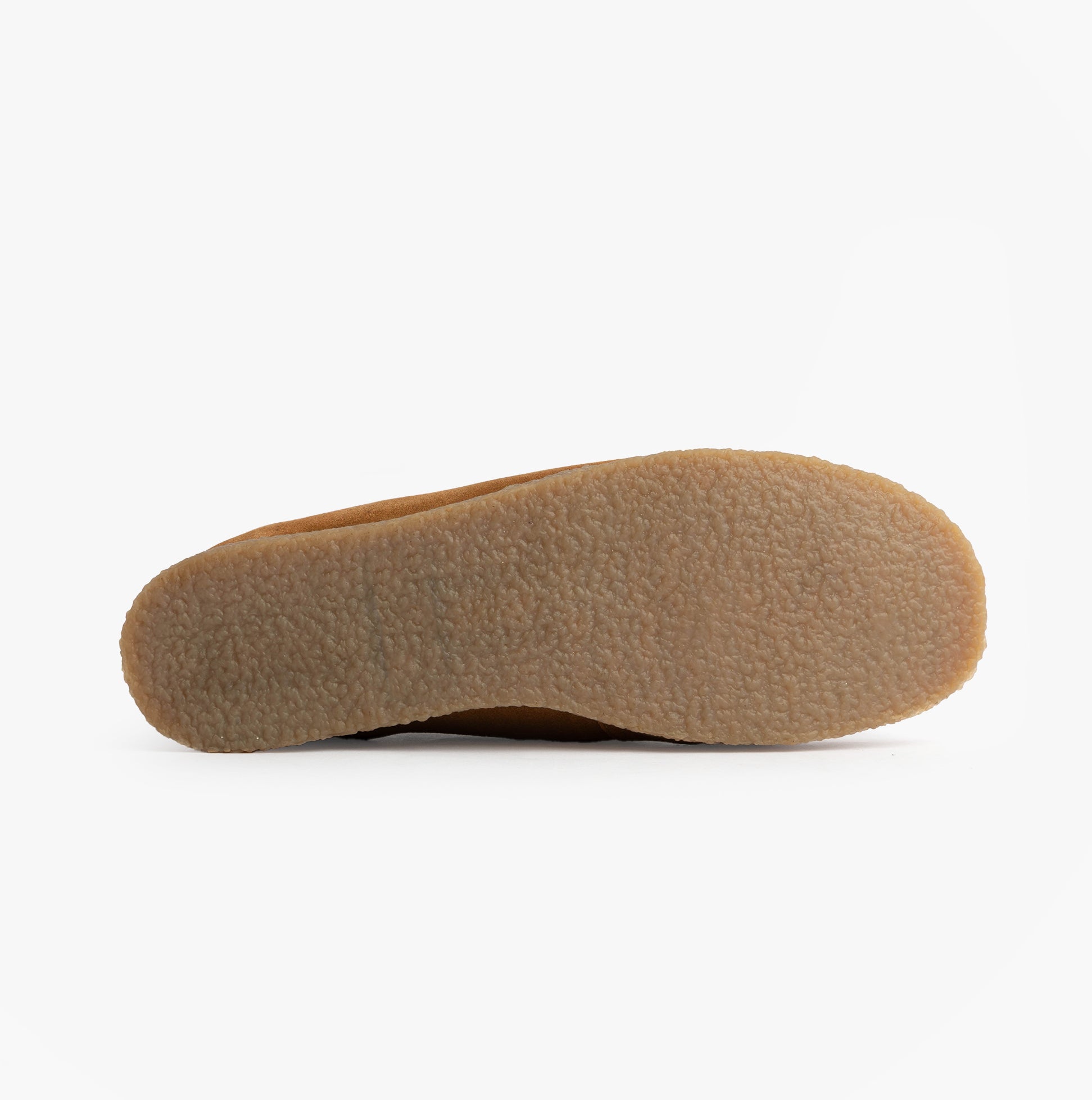 Roamers M954TS Mens Shoes Camel detail view of the sole, showcasing the rubber tread pattern and flat design.