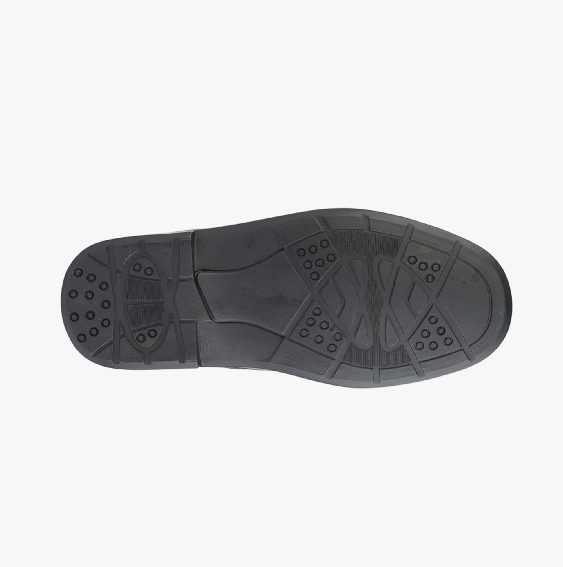 Roamers M984BT Mens Shoes Tan detailed sole view showing synthetic material and grip design.