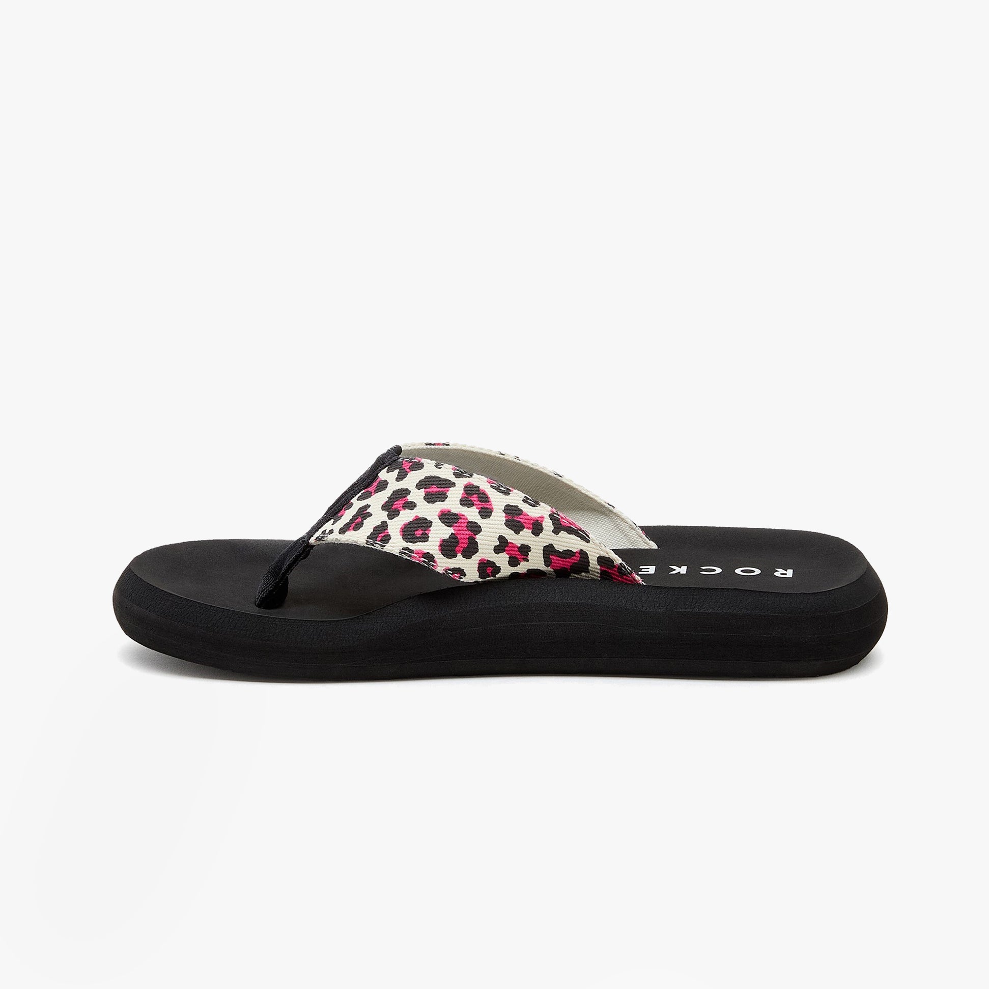 Rocket Dog SPOTLIGHT MONROE Womens Sandals Hot Pink side view showcasing stylish and lightweight design.