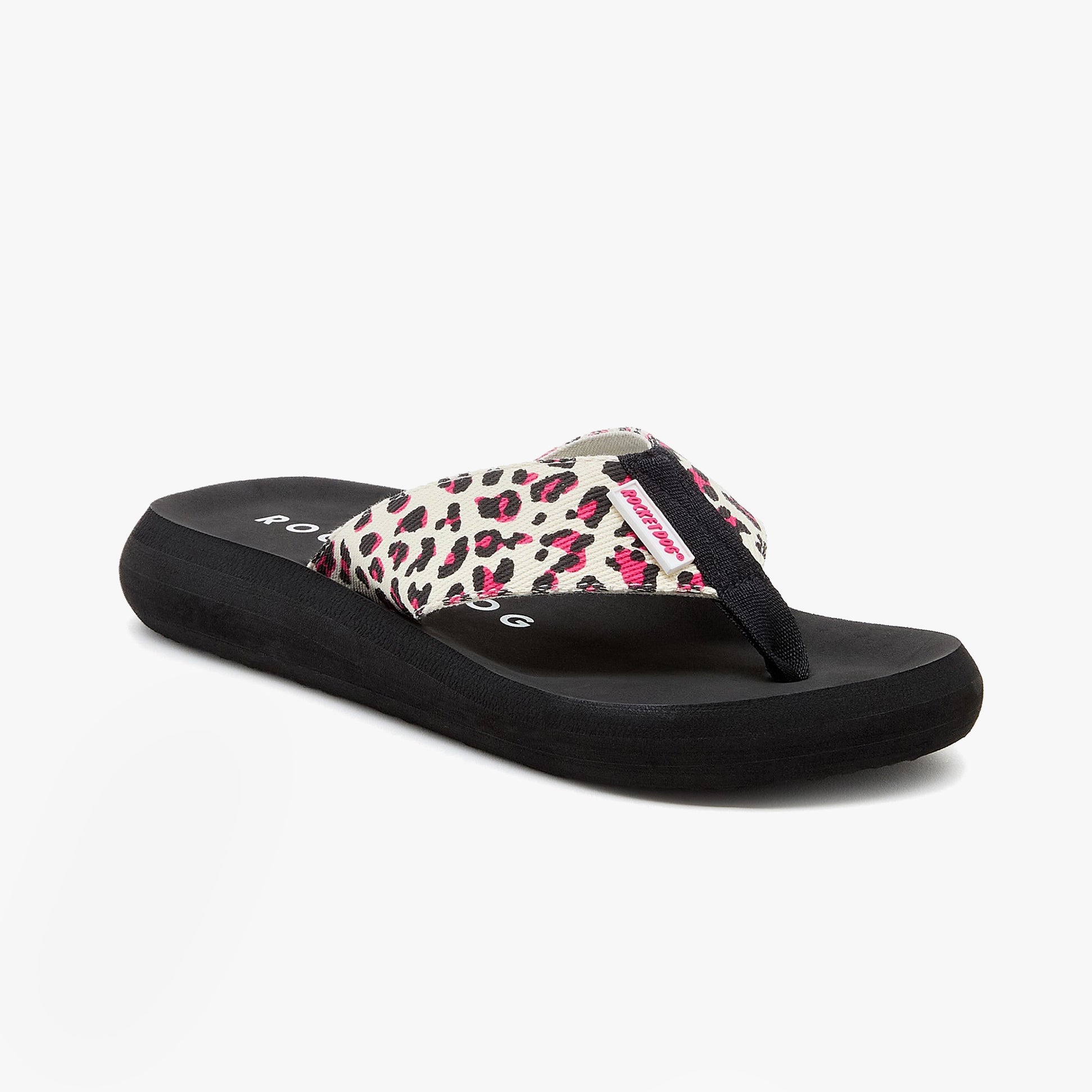 Rocket Dog SPOTLIGHT MONROE Womens Sandals Hot Pink side view showcasing lightweight and comfortable design.