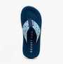 Rocket Dog SPOTLIGHT KNOX Womens Sandals White/Multi front view showing blue and patterned strap detail.