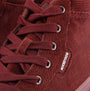 Rocket Dog CHEERY HI Womens Trainers Rust detail view showcasing laces and textured material