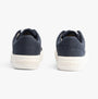 Rocket Dog CHEERY Womens Trainers Navy back view showcasing the low top design and round toe.