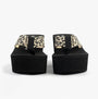 Rocket Dog CRUSH LEON LEOPARD Womens Sandals Natural front view showing platform design and leopard print strap.