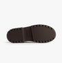 Rocket Dog DANIE Womens Lace Up Boots Dark Brown bottom view showing rubber/TPR sole with grip pattern.