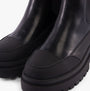 Rocket Dog DELTA Womens Boots Black/Black close-up view showing faux leather upper and round toe design.