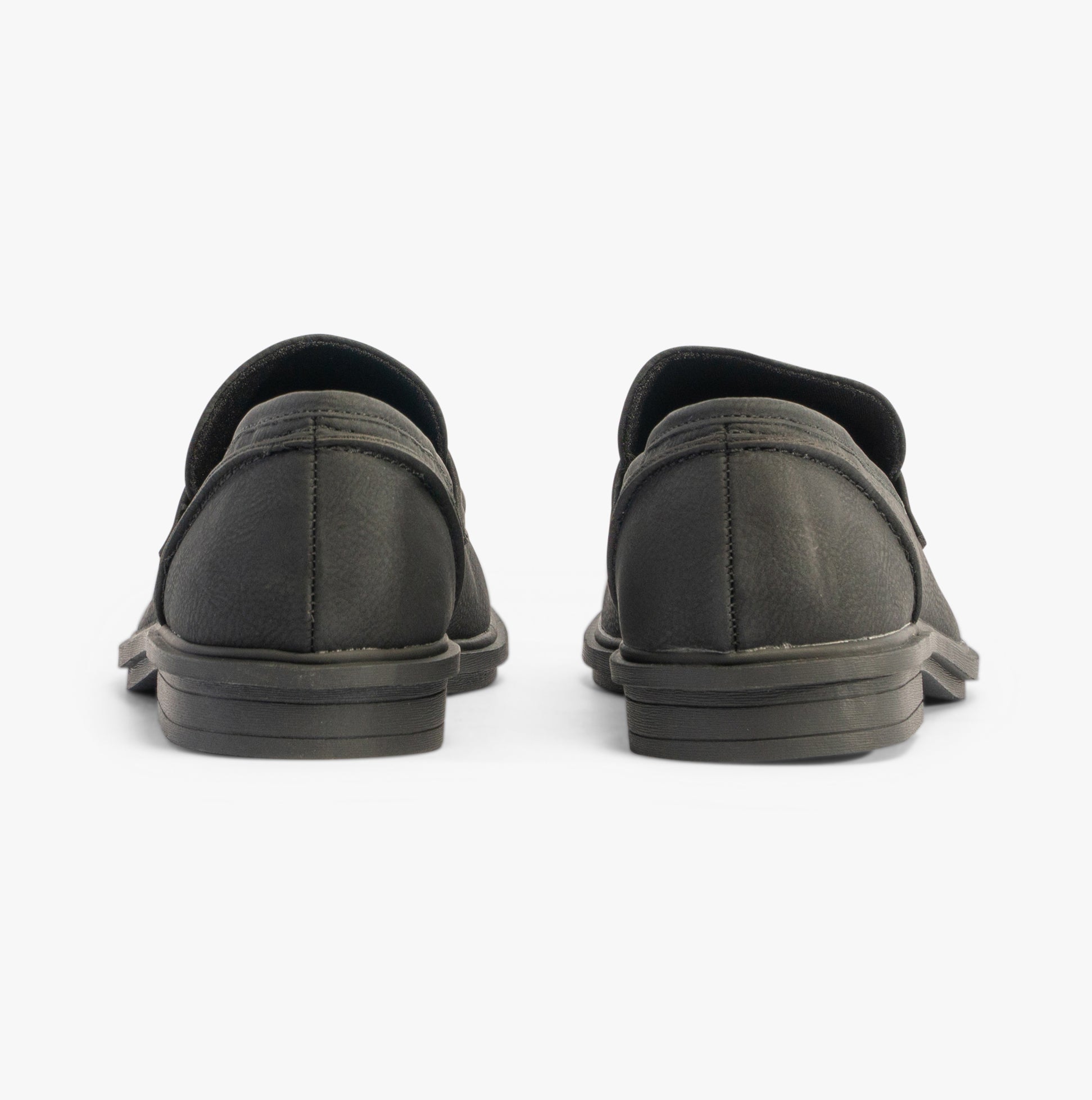 Rocket Dog GABBY Womens Shoes Black back view showing leather upper and rubber sole.
