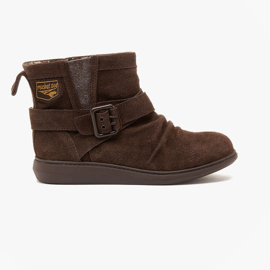 Rocket Dog MINT Womens Suede Boots Brown