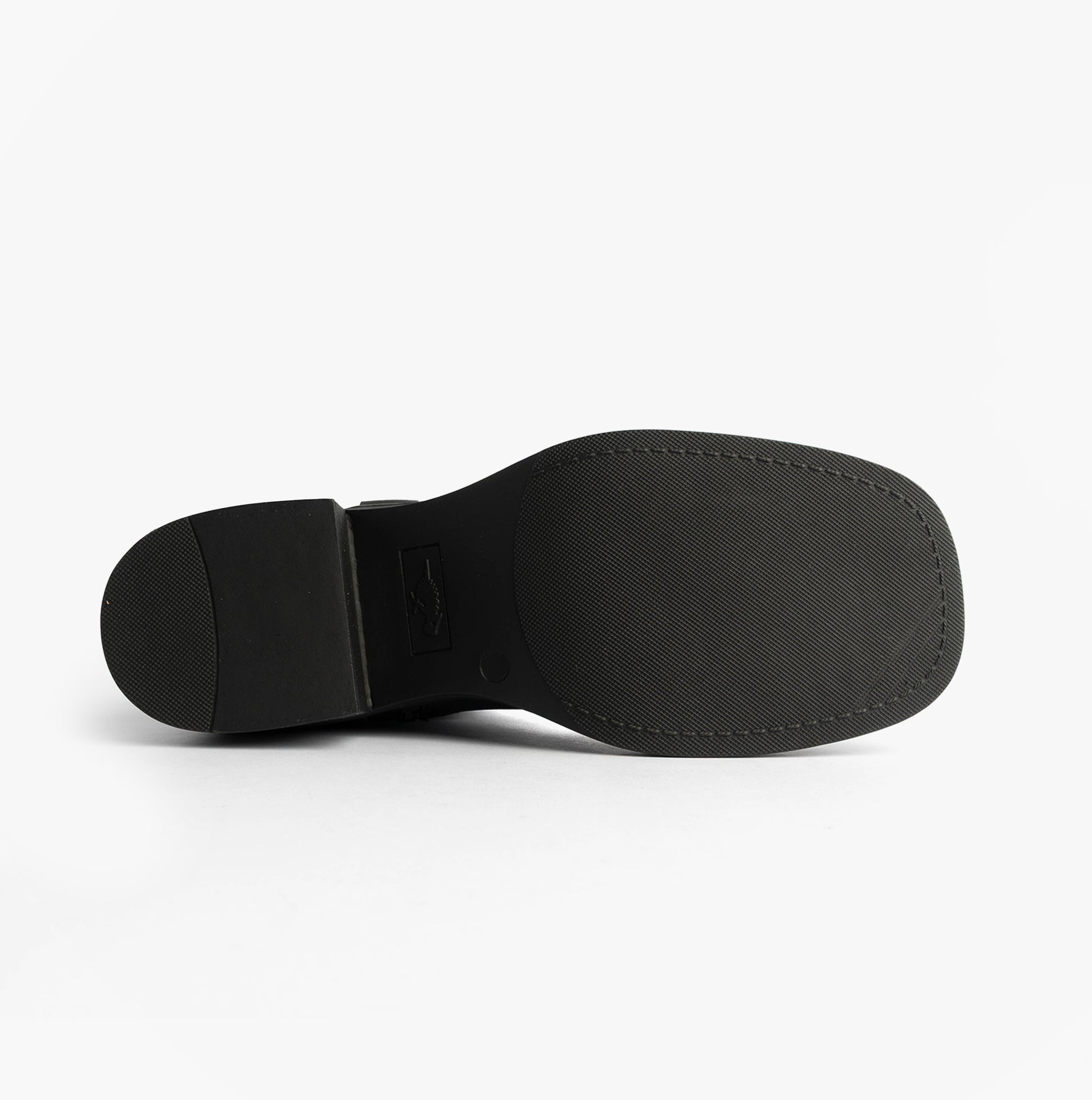 Rocket Dog NINO Womens Boots Black sole view showing rubber material and flat design.