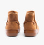 Rocket Dog SUGAR RUSH Womens Mini Boots Camel back view showing soft suede upper and warm lining.