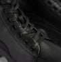 Rocket Dog TRUSTY Womens Boots Black detail view showcasing black faux leather upper and lace-up closure.