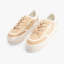 Rocket Dog WINK Womens Trainers Camel Combo top view showcasing casual style and platform sole.