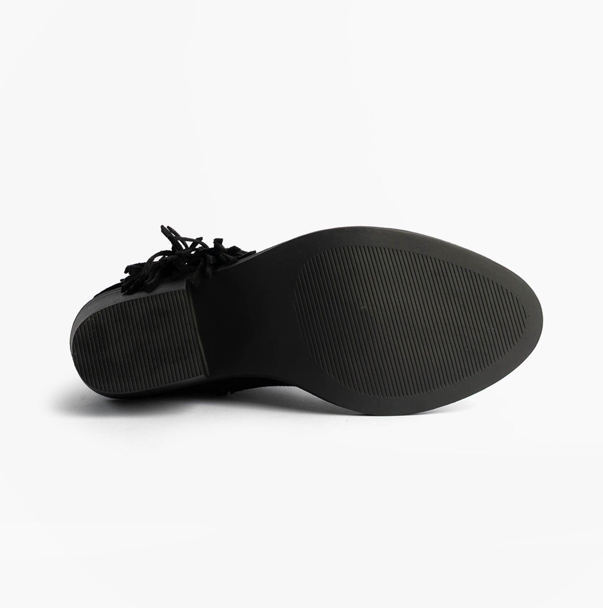 Rocket Dog YANKEE Womens Boots Black bottom view of sole with textured design and comfortable grip