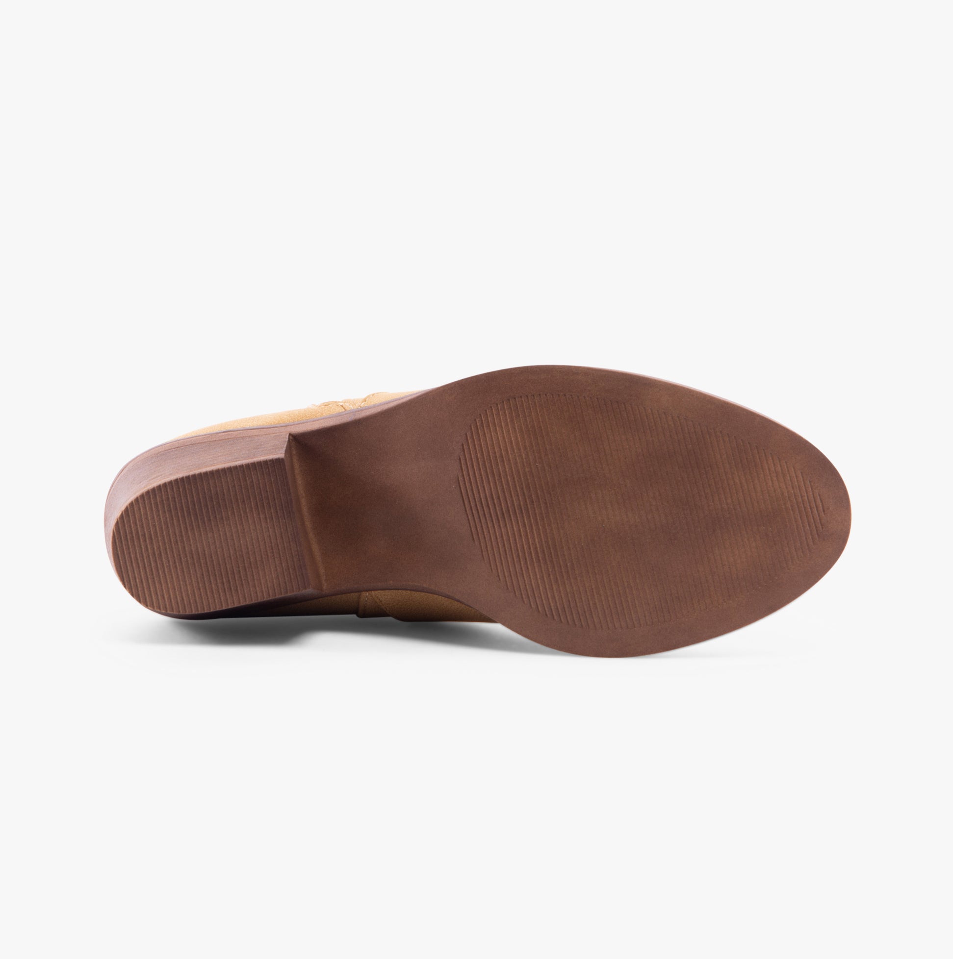 Rocket Dog YONDER Womens Boots Camel bottom view showing rubber sole with detail of texture and shape.