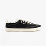 Rocket Dog ZAP Womens Trainers Black side view featuring lace-up closure and casual design.