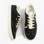 Rocket Dog ZAP Womens Trainers Black top view showing black textile upper and lace-up design.