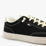 Rocket Dog ZAP Womens Trainers Black side view showing lace-up closure and textile upper.