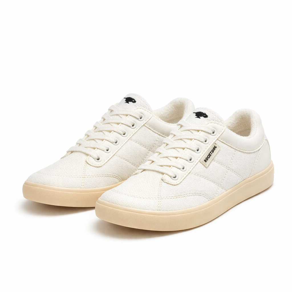 Rocket Dog KITTY 12A CANVAS/PU Womens Casual Trainers White