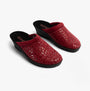 Rohde 2456-48 Womens Mules Wine side view showing breathable upper and wedge heel design